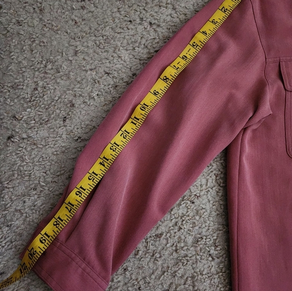 Vintage Embroidered CAT "S" Button Up Pink Collared Long Sleeve - Picture 11 of 11